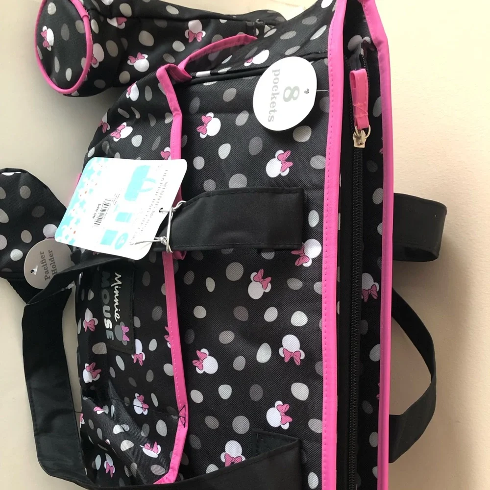 Minnie Mouse Disney baby Diaper bag. 4-piece set. NWT.